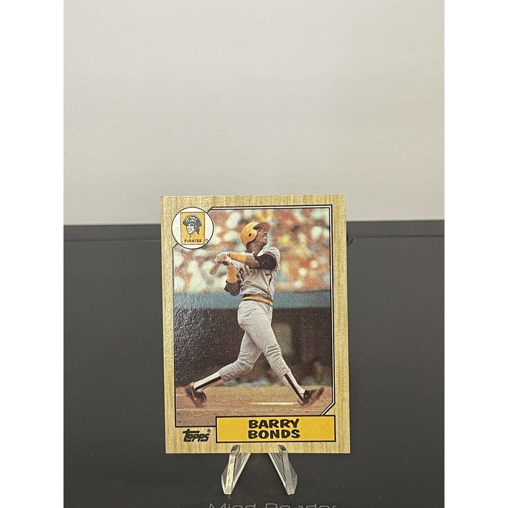 1987 Topps Barry Bonds #320 Error Card Rc Pittsburgh Pirate Rare